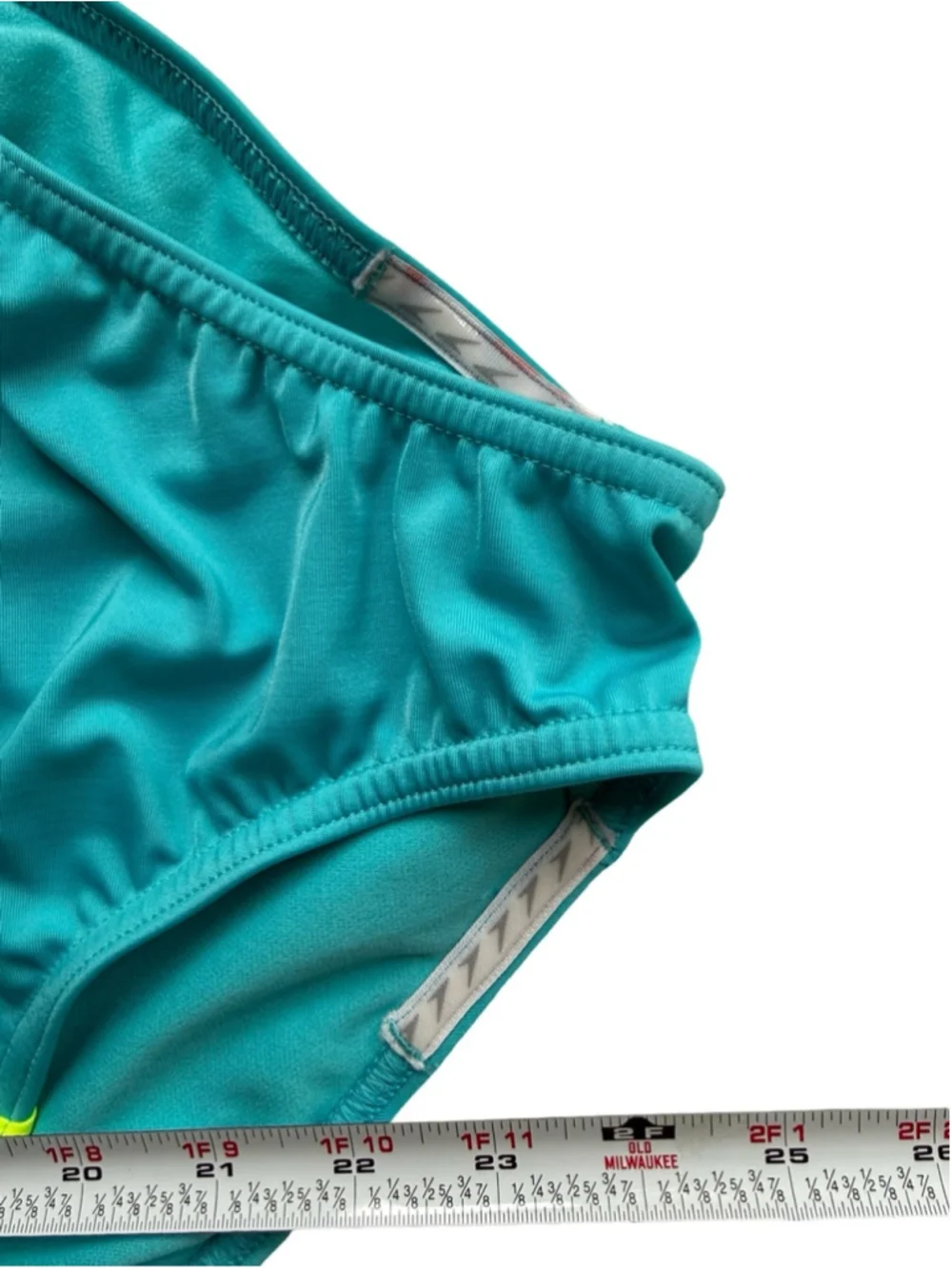 Speedo Teal with Neon Yellow Athletic One-Piece Swimsuit Size XL Beach Vacation
